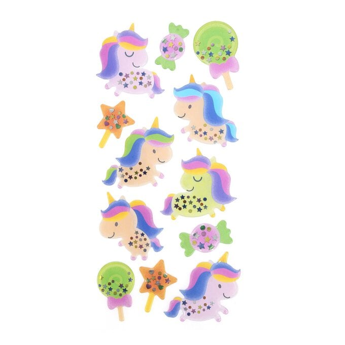 Baby Unicorn Gel Stickers image number 1