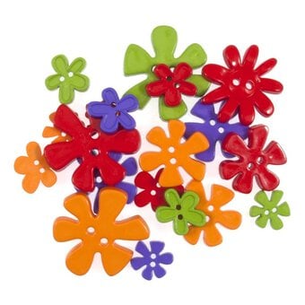 Trimits Pretty Flower Craft Buttons 20g