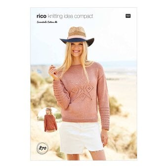 Rico Essentials Cotton DK Ladies' Sweater Digital Pattern 870