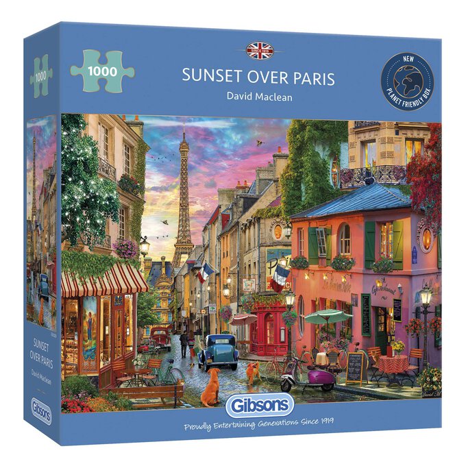 Gibsons Sunset Over Paris Jigsaw Puzzle 1000 Pieces image number 1