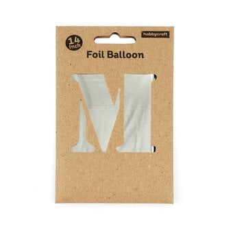 Silver Foil Letter M Balloon image number 3