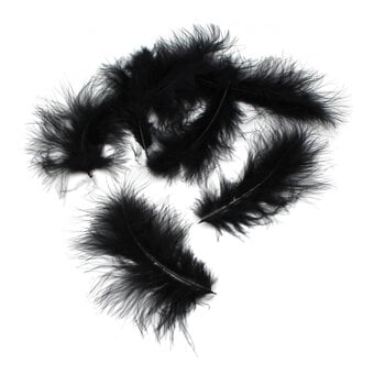 Black Marabou Feathers 3g