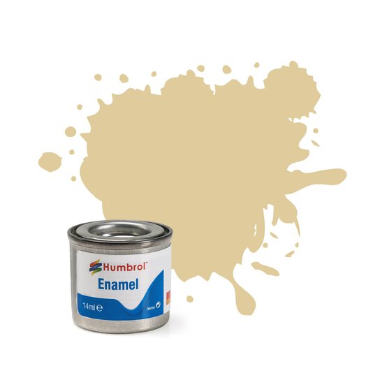 Humbrol 121 Pale Stone Enamel Matt Paint 14ml  image number 1