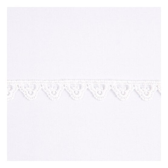 Cream Clover Guipure Lace Trim by the Metre image number 2