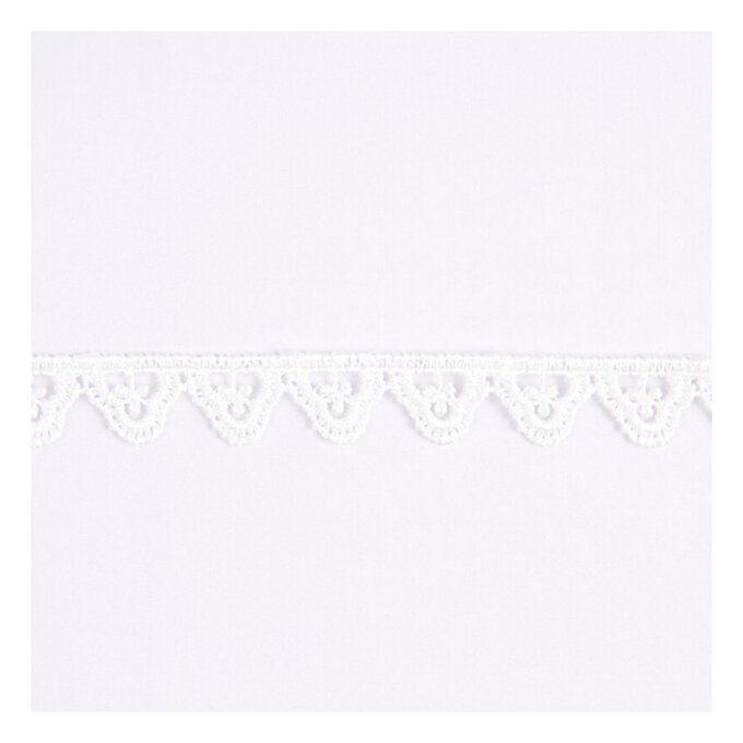 Cream Clover Guipure Lace Trim by the Metre image number 1