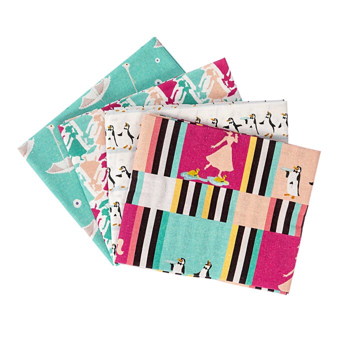 Disney Mary Poppins Fat Quarters 4 Pack image number 1