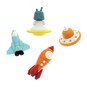 Rocket and Spaceship Erasers 4 Pack image number 1