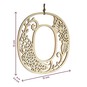 Wooden Filigree Hanging Letter O 12cm image number 4