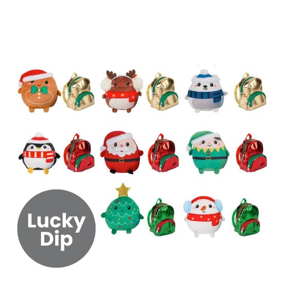 Number Characters Craft Assorted Mini Backpack Christmas Character 11cm | Hobbycraft