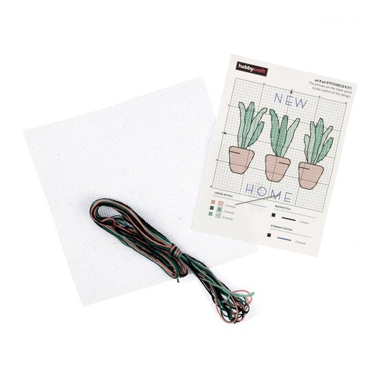 Plants Mini Cross Stitch Kit image number 2