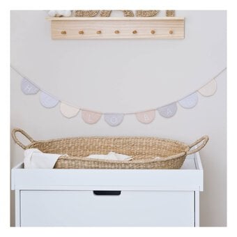 Ginger Ray Hello Baby Fabric Bunting 1.6m