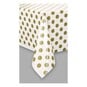 Gold Dots Plastic Tablecover 54 x 108 cm image number 2
