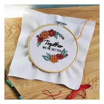 WI Together We’re Better Cross Stitch Kit