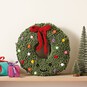 How to Crochet a Christmas Wreath Cushion image number 1