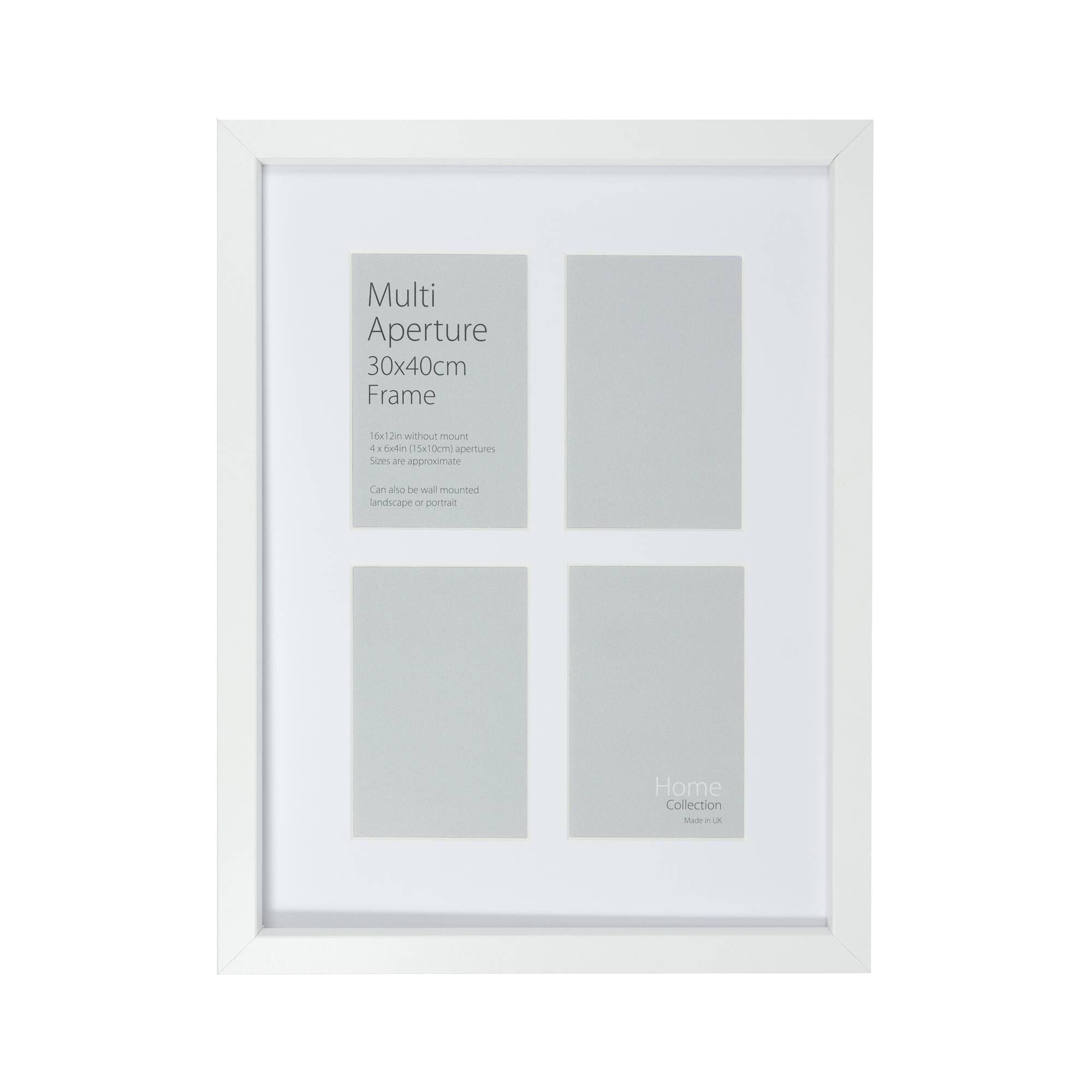 White Multi Aperture Frame 30cm x 40cm Hobbycraft