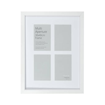 White Multi Aperture Frame 30cm x 40cm image number 2