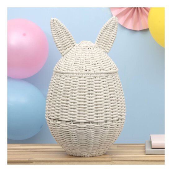 Bunny Rope Storage Basket with Lid image number 1