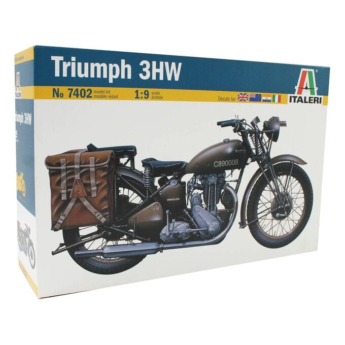 Italeri Triumph 3HW Motorbike Model Kit 1:9 image number 1