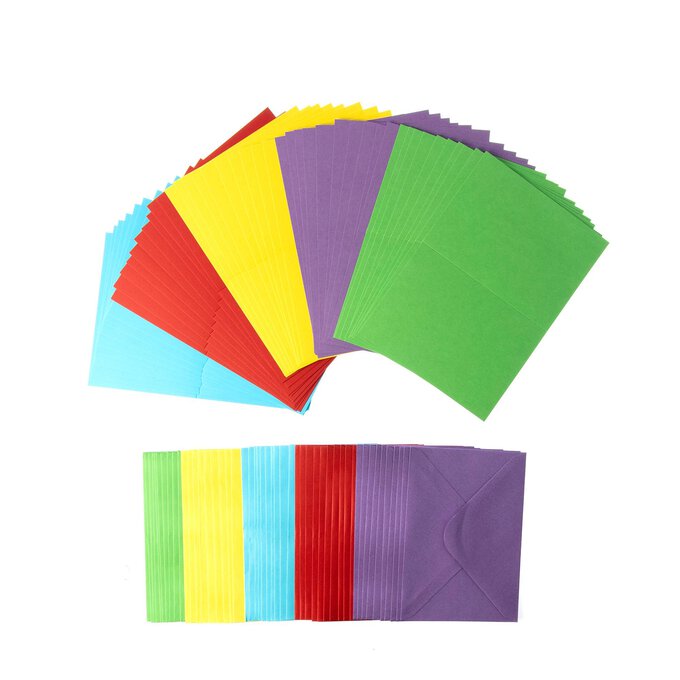 Bright Cards and Envelopes C6 50 Pack