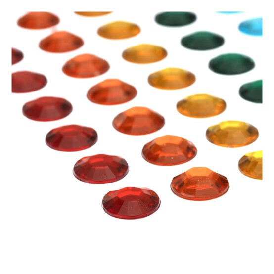 Rainbow Adhesive Gems 197 Pack image number 3