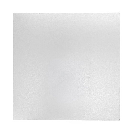Silver Square Double Thick Card Cake Board 12 Inches image number 1