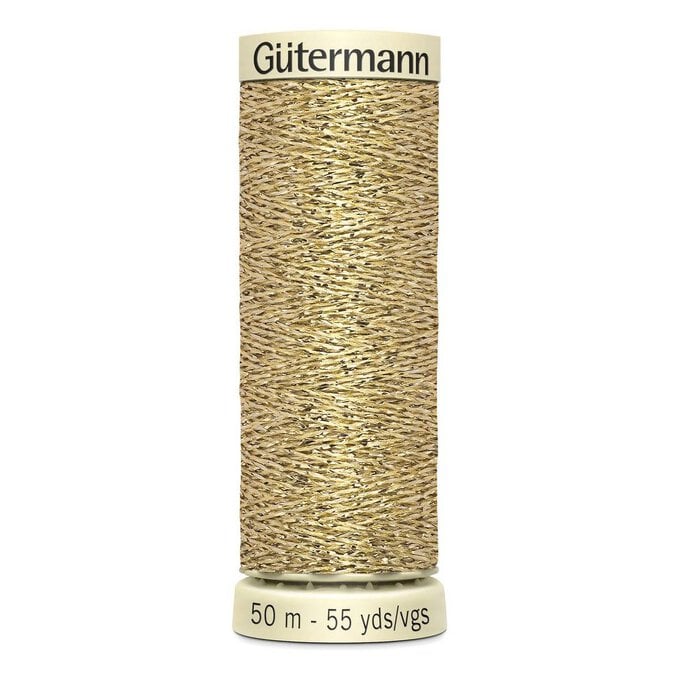 Gutermann Gold Metallic Effect Thread 50m (24) image number 1