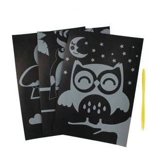 Owl Scratch Art 3 Pack