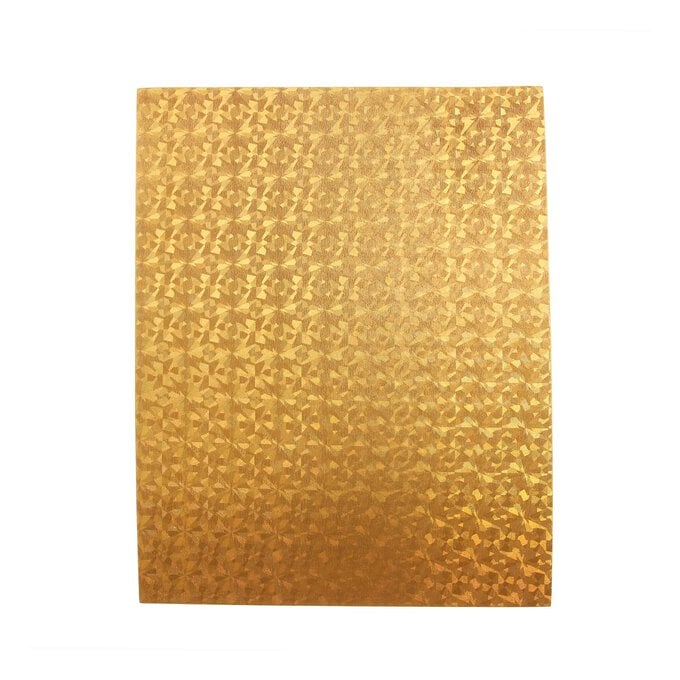 Gold Hologram Foam Sheet 22.5cm x 30cm image number 1