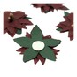 Red Poinsettia Embellishments 4 Pack image number 4
