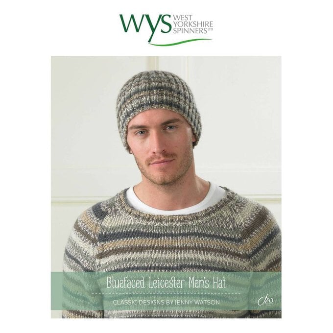 FREE PATTERN West Yorkshire Spinners Bluefaced Leicester DK Men's Hat image number 1