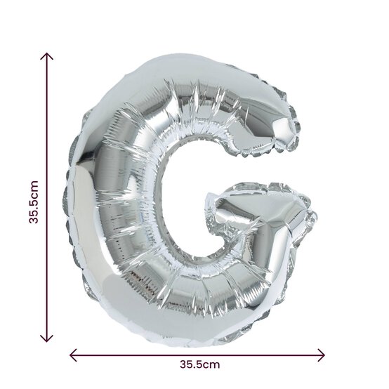Silver Foil Letter G Balloon image number 2
