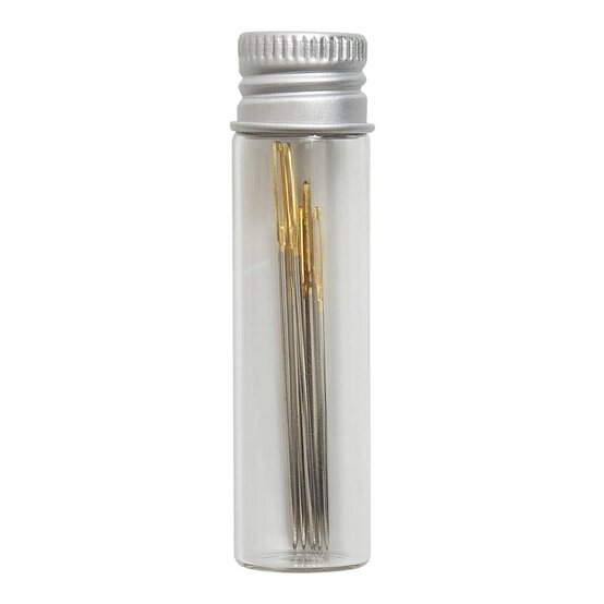 Blue Woodblock Floral Gold Eye Hand Tapestry Needles 6 Pack image number 3