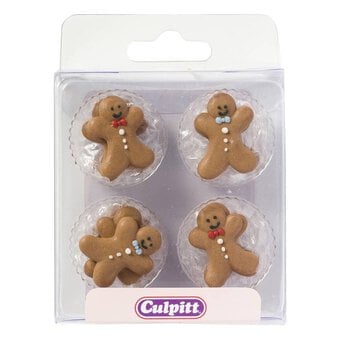 Culpitt Gingerbread Man Sugar Pipings 12 Pack