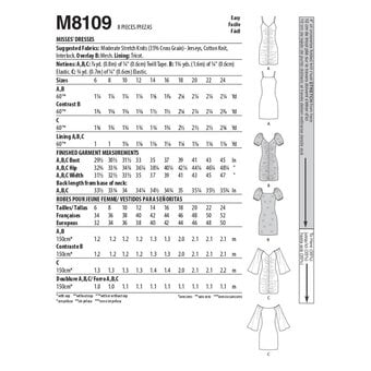 McCall’s Celeste Dress Sewing Pattern M8109 (14-22)