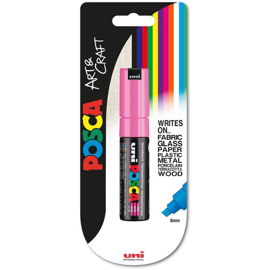 Uni-ball Pink Posca Marker PC-8K image number 3