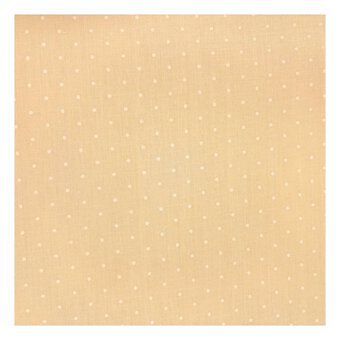 Orange Lacquer Spot Polycotton Fabric by the Metre