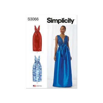 Simplicity Women&rsquo;s Occasion Dress Sewing Pattern S3066 (18-26)