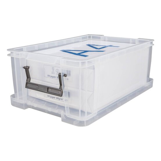 Whitefurze Allstore 10 Litre Clear Storage Box 5 Pack Bundle image number 2