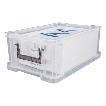 Whitefurze Allstore 10 Litre Clear Storage Box 5 Pack Bundle