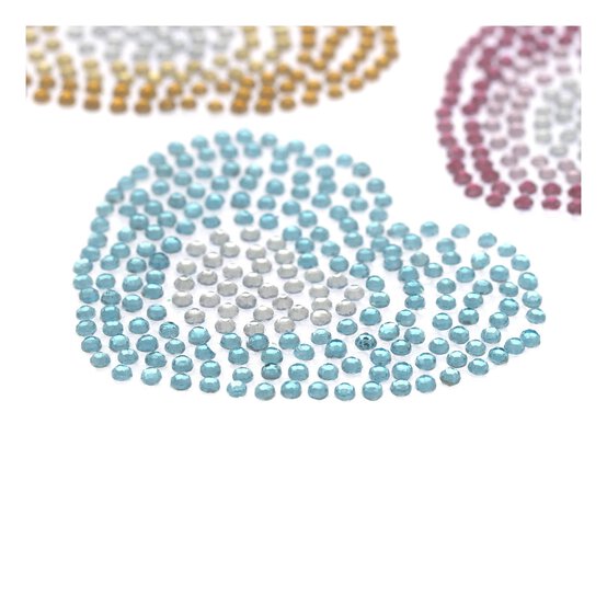 Heart Iron-On Gem Motifs 3 Pack image number 2