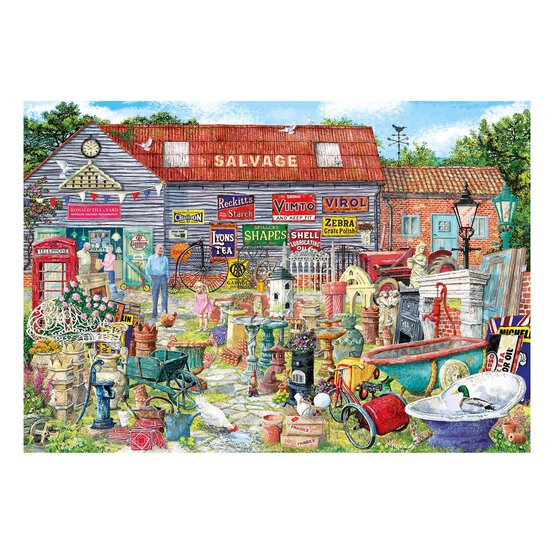 Gibsons Pots and Penny Farthings Jigsaw Puzzle 2000 Pieces image number 2