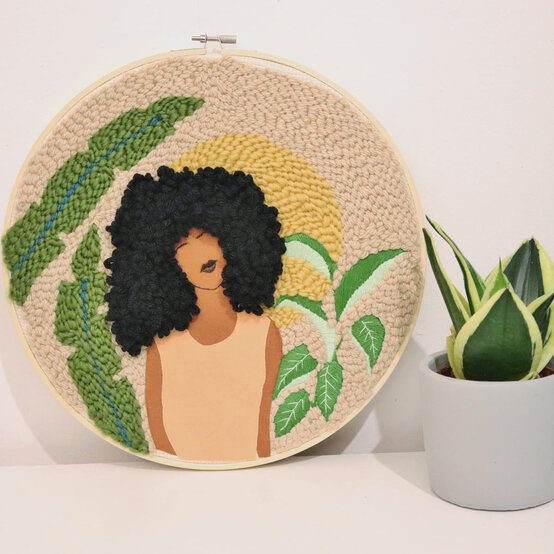 How to Make a Punch Needle Portrait image number 1