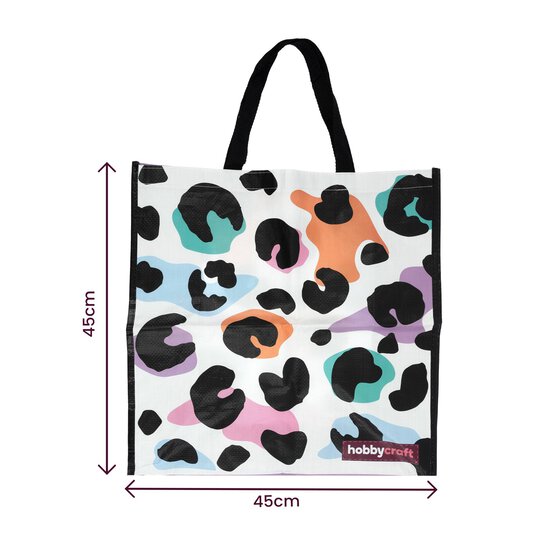 Abstract Leopard Woven Bag for Life image number 4