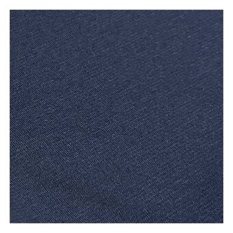 Navy Poly Viscose Ponte Roma Fabric by the Metre