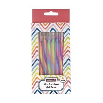 Rainbow Gel Pens 6 Pack 
