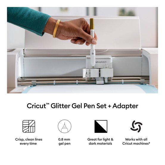 Cricut Rainbow Glitter Gel Pens 10 Pack image number 5