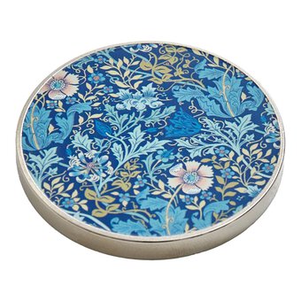 Blue Woodblock Floral Fabric Weights 2 Pack