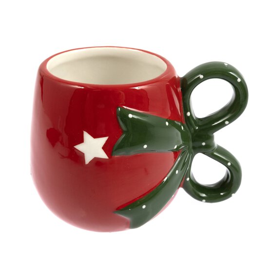Christmas Bow Ceramic Mug  image number 3