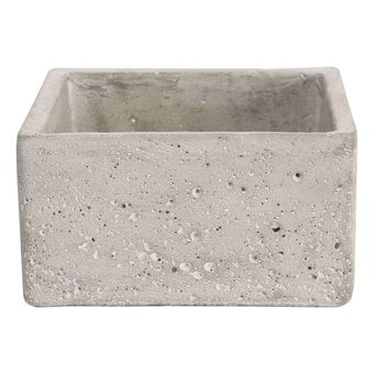 Square Cement Flower Pot 15cm