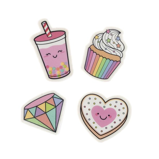 Pink Treat Novelty Erasers 4 Pack  image number 1